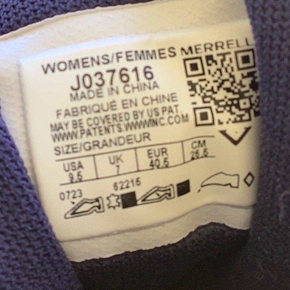 Merrell Alverstone Womens Hiking Shoes Purple Suede Mesh Low Top J037616‎ 9.5 - Picture 6 of 16